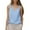 Blue, variant on Women Tank Tops Trendy Solid Color Womens Summer Tank Tops Adjustable Breathable Crew Neck Sleeveless Sweaters Womens Camisole Full Length Workout Basic Tank Top