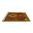 thumbnail image 2 of Ahgly Company Machine Washable Indoor Rectangle Medallion Yellow Traditional Area Rugs, 5' x 8', 2 of 4