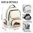thumbnail image 5 of FUIALDOLG Cute Dachshund Paw Print Backpack with Lightweight, Large Capacity Water Resistant 17 Inch Schoolbag for Travel Casual, 5 of 9