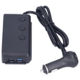 thumbnail image 2 of Adaptador de corriente continua para coche, divisor de encendedor de cigarrillos con voltímetro LED, interruptor principal para teléfono y tableta, 2 of 5