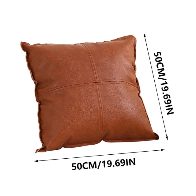 fheaev Leather Pier Deformation Record One Second Disassembly Pillow Plus Storage Bag Lazy Home Finishing Technology Small Apartment
