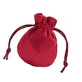 thumbnail image 3 of Bolsa con cordón para guardar joyas, organizador de regalos de fiesta, bolsa de terciopelo para relojes, collares, pulseras, dijes y aniversarios. Vino tinto 65x85cm, 3 of 8