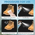 thumbnail image 3 of 2 Pack Shoe Protector Spray, Suede Protector Spray, Rain & Stain Waterproof Protection for Shoes, Boots, Handbags, Purses, Suede, Leather, Canvas, Nubuck, Fabric, Nylon, 10.15Oz, 3 of 3