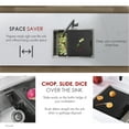thumbnail image 6 of Stylish 16-3/4" Black Wood Fiber Workstation Cutting Board A-930, 6 of 11