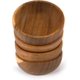 thumbnail image 1 of Acacia Wooden Fruit Bowl Food Serveware Dining Dcor Absolute Beautiful with Your Kitchen (Set of 4) (10X6CM), 1 of 4