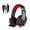Black and red, variant on Sound G9000 Gaming Headsets Cancelling Microphone Headphone with LED Light USB and 3.5mm Connection