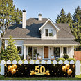 thumbnail image 5 of Glamorous Black Background Happy 50th Birthday Banner with Golden Balloons Crowns Stars Cakes Party Supplies Backdrop Decorations Photography Props for Birthday Party Celebration Photo Booth Decor, 5 of 7