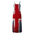 thumbnail image 5 of Wycnly Summer Dresses for Women Summer Dresses for Women 2024 4th July Patriotic Spaghetti Strap Maxi Dresses Girls Vintage US Flag Print V-Neck Sleeveless Long Sun Dresses, 5 of 5