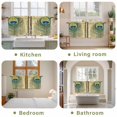 thumbnail image 6 of Retro Peacock Feathers Tier Curtains, Vintage Abstract Art Light Filtering Kitchen Curtains, 2Pcs Rod Pocket Half Window Treatments Panels for Sink Cafe Cabinet Camper 27.5x24 Inches, 6 of 9