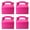 Hot Pink (Pack of 30), variant on 30-pack Hot-pink Party Favor Boxes Candy Gable Paper Gift With Handles. For Bright Pink Theme Birthday Shower Decoration Supplies.
