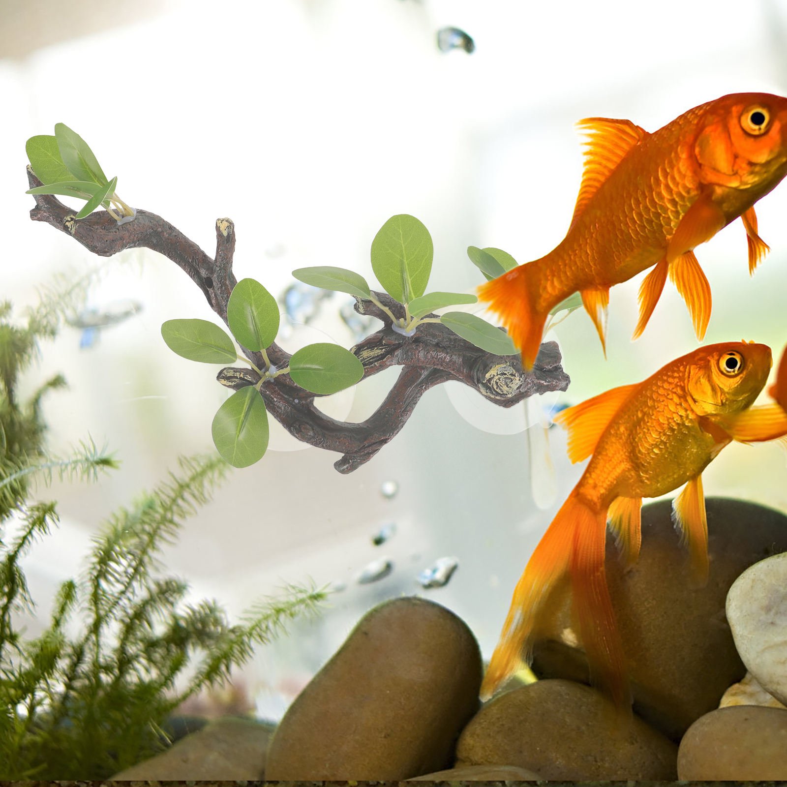 LOLIPPYY Reptile Branch with Strong Suction Terrarium Accessory for Habitat Decoration