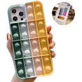 thumbnail image 1 of Push Pop Fidget Toy Phone Case Bubble Wrap Phone Case Liquid Silicone Phone Case for iPhone 7,8,7P,8P,X,XS,XS Max,XR,11,11pro,12,12 Mini,12Pro,12Pro Max (G, for iPhone 11 Pro), 1 of 7