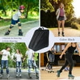 thumbnail image 3 of Bxaolu Roller Skate Bag, Breathable Ice Skate Bags with Adjustable Shoulder Strap, Oxford Cloth Skating Shoes Storage Bag for Women Men, Roller Skate Accessories, Black, 3 of 8