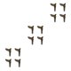 thumbnail image 4 of Speravity Patas para muebles Trigon, fáciles de usar, transforman sin esfuerzo muebles, pies para muebles Trigon, aviones [negro ], 4 pack/lote Type1 NO1, 4 of 6