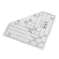 thumbnail image 4 of Grids Quilt Ruler, Increase Efficiency Household Sewing Ruler Acrylic Reusable Precise Scale  For DIY Sewing Accessories, 4 of 8