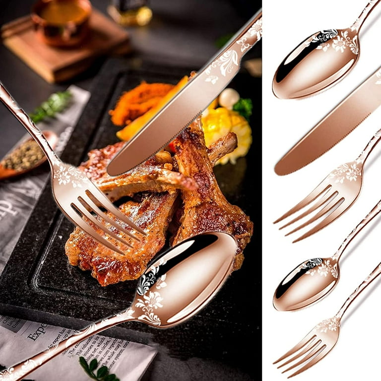 Rose pattern silverware deals