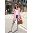 thumbnail image 3 of Asklazy Womens Cardigans Open Front Knit Long Sleeve Outwear Coat,Mother's Day,L,Pink, 3 of 6