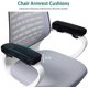 thumbnail image 2 of Paquete de 2 cojines de repuesto para sillas de oficina contemporáneas Almohadillas para reposabrazos de silla ultra gruesas, 2 of 5