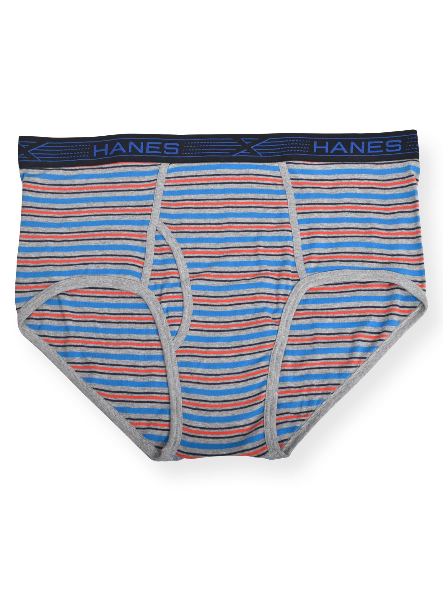 Hanes Briefs Solid Striped Super Soft Stretchy Durable Underpant (Men's Big & Tall) 3 Pack