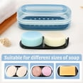 thumbnail image 6 of Travel Soap Case for Two Bars, Leak Proof Shampoo Bar Holder Compatible with Kitsch Bars, Soap Container with Drainage Layer for Bathroom, Camping, and Gym, Easy to Clean (Black), 6 of 7