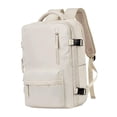 thumbnail image 4 of Mochila de doble hombro, mochila de equipaje, mochila de gran capacidad, mochila para computadora portátil, mochila de viaje para mochila, bolso de beige, 4 of 8