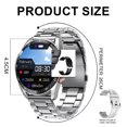 thumbnail image 2 of Relojes inteligentes para hombres, reloj inteligente con llamadas Bluetooth (responder/marcar llamadas), reloj rastreador de actividad física HD de 1,28" para teléfonos Android/iOS, 2 of 8