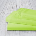 thumbnail image 2 of Hotel Bedding Machine Washable Silky Soft Sheet set, 2-Piece Set, Standard Size, Lime, 2 of 6