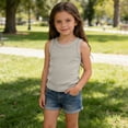 thumbnail image 4 of FAIWAD Girls Tank Tops Summer Sleeveless Ribbed Knit Tops Kids Dance Workout Shirts Casual Basic Undershirts, 4 of 9
