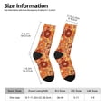 thumbnail image 2 of Balery Hippie Flower Calcetas Largas con Estampado para Hombre y Mujer – Suaves y Transpirables, Talla Única (US 5-11), 2 of 6