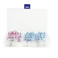 thumbnail image 1 of Conectores termorretráctiles a tope, aislados, impermeables, para cables eléctricos, terminales de anillo de soldadura de crimpado, 150 unidades, 1 of 14