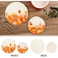 thumbnail image 4 of SKYSONIC Sparkling Fall Leaves Pot Holders Trivets, 2 Pcs Heat Resistant Trivets,Autumn Landscape Cotton Thread Weave Mats for Hot Pads Pans Pot Bowl Teapot for Kitchen Decor, 4 of 7