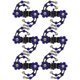thumbnail image 3 of EeaseMX 6 piezas Mini horquilla de diamantes de imitación para mujer, niña, pinza para el cabello, pinzas para el cabello con flor de ciruelo, accesorios para el cabello de novia (azul oscuro), 3 of 7
