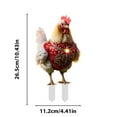 thumbnail image 3 of Christmas Chicken Ground Plug Decoration, Outdoor Garden Stake for Farm or Yard, Adorable Animal Design for Holiday Festivities, 3 of 5