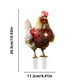 thumbnail image 3 of Decoración navideña de gallinas en forma de enchufe | Estaca de animales de granja para jardín al aire libre | Decoración acrílica de animales para jardín para exhibir en Navidad, 3 of 5