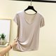 thumbnail image 2 of Camiseta de Manga Corta con Cuello en V, Primavera Verano, 2 of 3