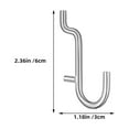 thumbnail image 2 of OUNONA 10pcs Wire Shelf Hooks Silver Heavy Duty Design for Pegboard Accessories in Professional Workspaces, 2 of 8