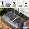 thumbnail image 5 of Karran Usa El-86-Pk1 Elite 33" Farmhouse Double Basin Stainless Steel Kitchen Sink -, 5 of 5