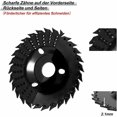 thumbnail image 3 of Amoladora angular Muela abrasiva de dientes gruesos Modelo puntiagudo Rueda de corte de pelado de plástico de madera más duradera y eficiente Rueda de espina redonda + Rueda de espina de destello,11 Feliz Sencillez, 3 of 5