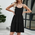 thumbnail image 4 of SMihono Robes d'Été Bohémiennes Femmes Grande Taille Mode Femmes Sexy Été Décontracté Camisole Sans Manches Mini Robe, 4 of 8