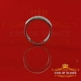 thumbnail image 5 of King of Bling's 925 Sterling White Silver Round Cubic Zirconia 0.50ct Fashion Men's Ring Size 10, 5 of 12