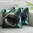 thumbnail image 3 of Nawypu  Fall Pillow Covers,Decorative Pillows Covers Farmhouse Outdoor Decor Thankful Blessed Farm Throw Cushion Case for Home Living Room Sofa BedCute Blue Sharks, 3 of 5