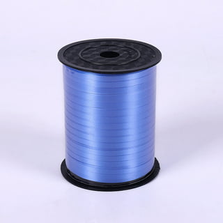 Curling Ribbon, W: 10 mm, Glossy, Blue, 250 M, 1 Roll