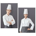 thumbnail image 4 of Unisex Chef Jacket - Color Piping Chef Coat Kitchen Restaurant Working Chef Uniform, RedB, S, 4 of 6