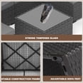 thumbnail image 4 of 7 Piece Outdoor Patio Furniture Set Rattan Wicker Sofa Set With Coffee Table,Grey, 4 of 9