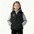 thumbnail image 5 of Gamivast Kids Heated Vest Girls Boys Christmas Printed Zip Sleeveless Cute Puffer Jackets 13 Heating Zones Teenager Stand Collar Padded Waterproof Coats Pockets for Size 6-17 no Power Bank, 5 of 5