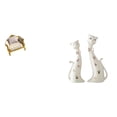 thumbnail image 1 of Modelo De Sofá De Madera En Miniatura Y Esculturas De Pareja De Gatos, Estatua De Animal, Regalo De Boda Para La Repisa Del Comedor, Adorno De Mesa Coleccionable., 1 of 8