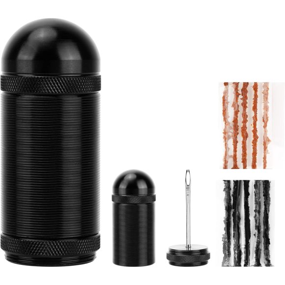 Tubeless Bike Tire Repair Kit, Bike Tire Punctures Kit Tubeless Tire Plug Repair Tool with 10 PCS Bacon Strips for MTB, Road Bicycle Tyres