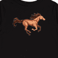 thumbnail image 4 of Inktastic Galloping Brown Horse-stylized Illustration Boys or Girls Long Sleeve Toddler T-Shirt, 4 of 5