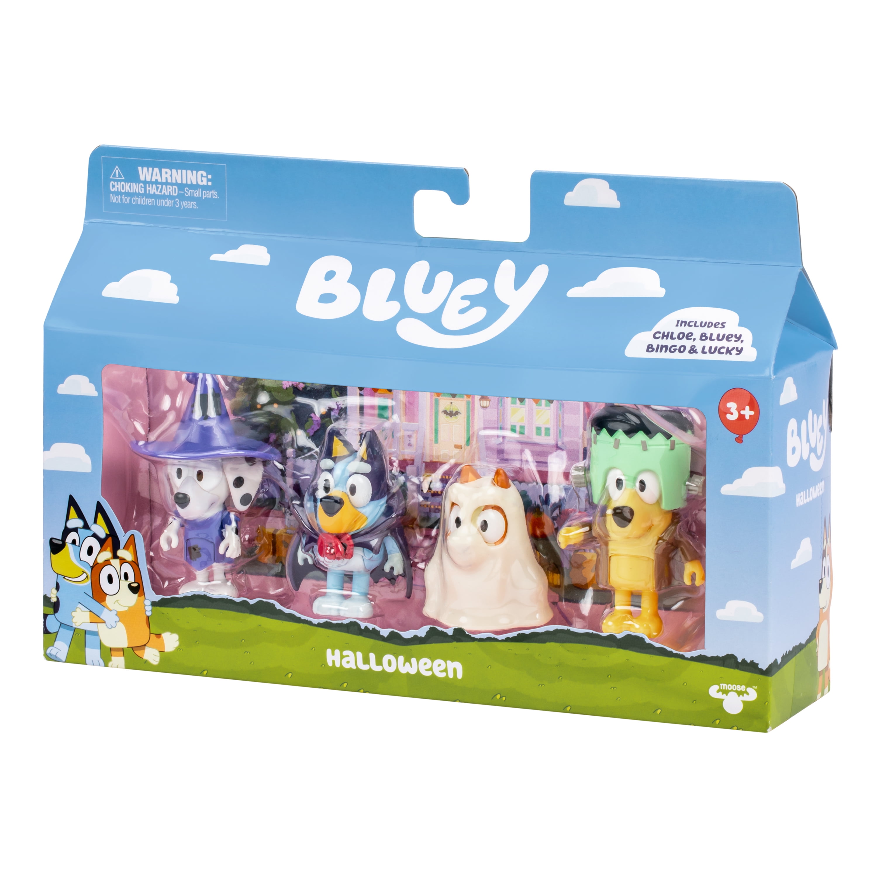 BLUEY COSTUME PARTY FIGURE 4PK
