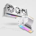 thumbnail image 6 of Vertical GPU Mounting Bracket with 15cm PCI-E 4.0 X16 Riser Cable (White Bright), 6 of 6